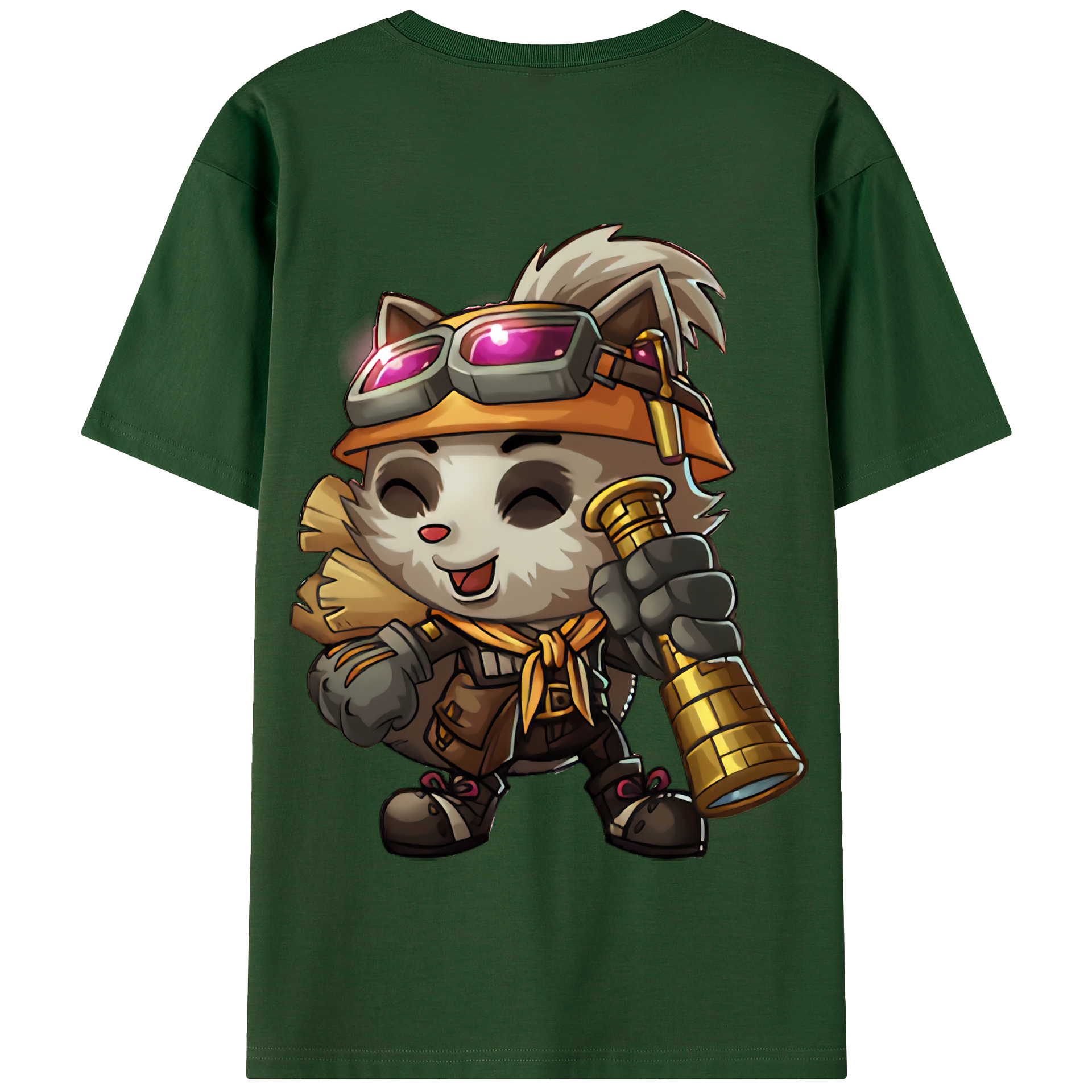 リーグ・オブ・レジェンド League of Legends LOL 綿100％半袖Tシャツ（背面プリント）